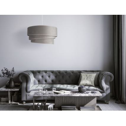 Duolla - Suspension filaire DEVON 1xE27/40W/230V d. 45 cm gris