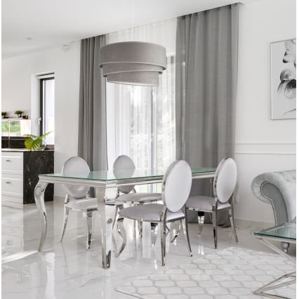 Duolla - Suspension filaire DEVON 1xE27/40W/230V d. 45 cm gris
