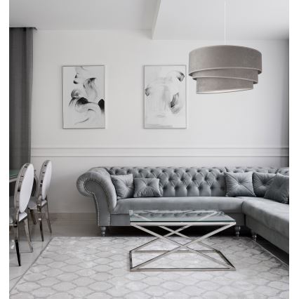 Duolla - Suspension filaire DEVON 1xE27/40W/230V d. 45 cm gris