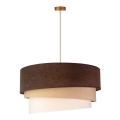 Duolla - Suspension filaire DEVON 1xE27/40W/230V d. 45 cm marron/beige