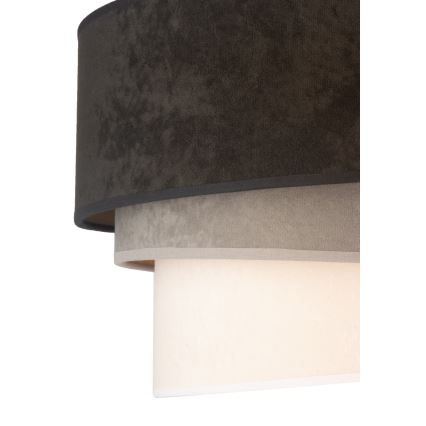 Duolla - Suspension filaire DEVON 1xE27/40W/230V d. 45 cm noir/gris/beige