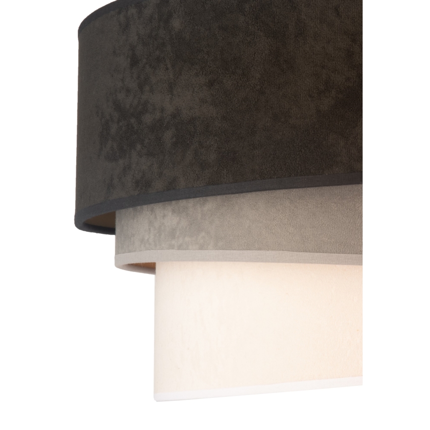 Duolla - Suspension filaire DEVON 1xE27/40W/230V d. 45 cm noir/gris/beige