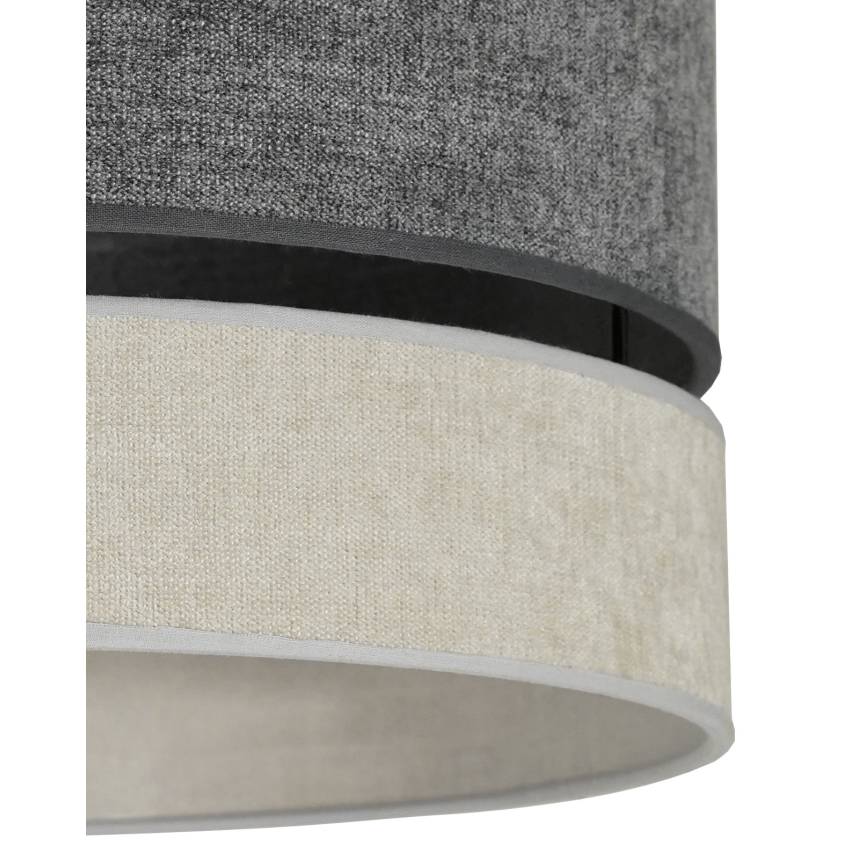 Duolla - Suspension filaire DOUBLE 1xE27/15W/230V d. 40 cm gris