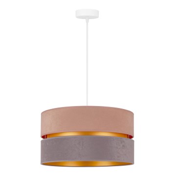 Duolla - Suspension filaire DUO 1xE27/15W/230V d. 40 cm beige-gris