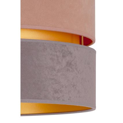 Duolla - Suspension filaire DUO 1xE27/15W/230V d. 40 cm beige-gris