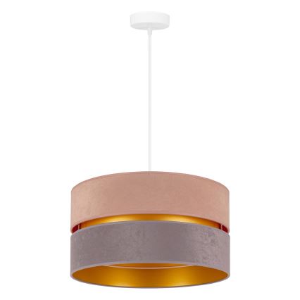 Duolla - Suspension filaire DUO 1xE27/15W/230V d. 40 cm beige-gris