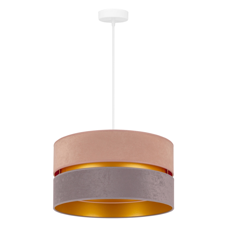 Duolla - Suspension filaire DUO 1xE27/15W/230V d. 40 cm beige-gris