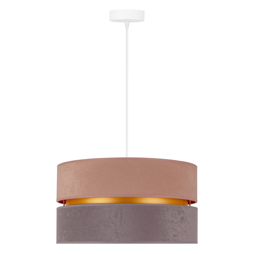 Duolla - Suspension filaire DUO 1xE27/15W/230V d. 40 cm beige-gris