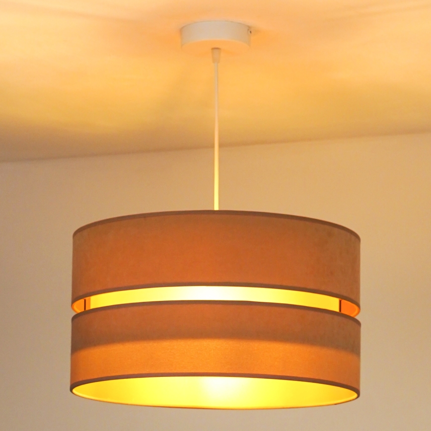 Duolla - Suspension filaire DUO 1xE27/15W/230V d. 40 cm beige