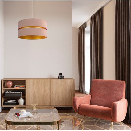 Duolla - Suspension filaire DUO 1xE27/15W/230V d. 40 cm beige