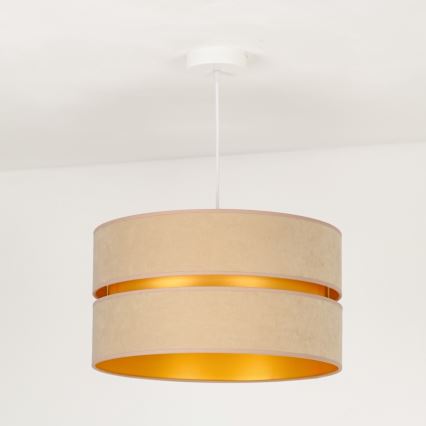 Duolla - Suspension filaire DUO 1xE27/15W/230V d. 40 cm beige