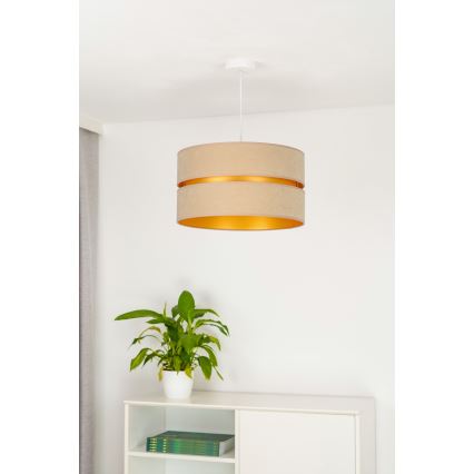 Duolla - Suspension filaire DUO 1xE27/15W/230V d. 40 cm beige