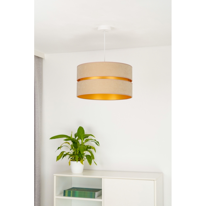 Duolla - Suspension filaire DUO 1xE27/15W/230V d. 40 cm beige