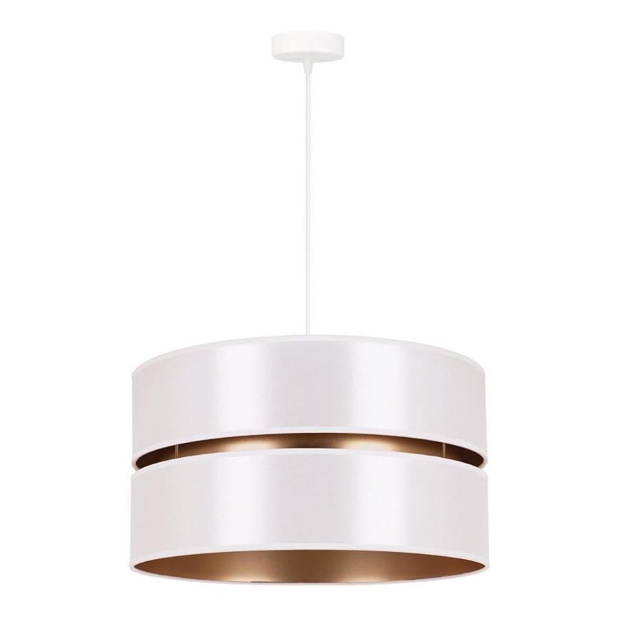 Duolla - Suspension filaire DUO 1xE27/15W/230V d. 40 cm blanc/doré