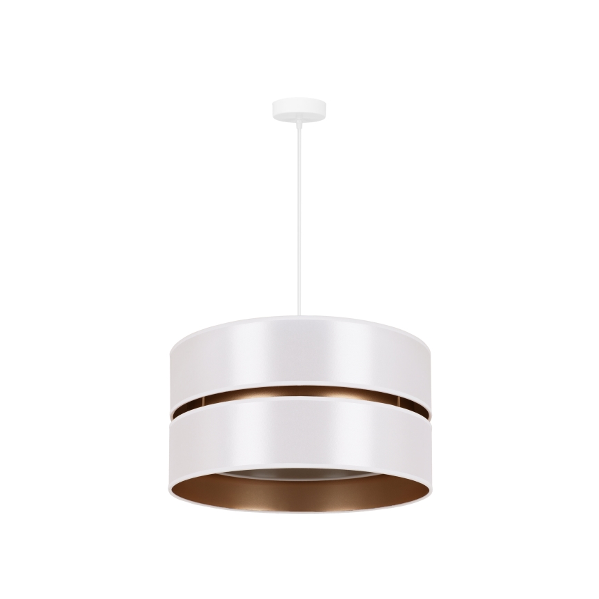 Duolla - Suspension filaire DUO 1xE27/15W/230V d. 40 cm blanc/doré
