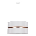 Duolla - Suspension filaire DUO 1xE27/15W/230V d. 40 cm blanc/doré