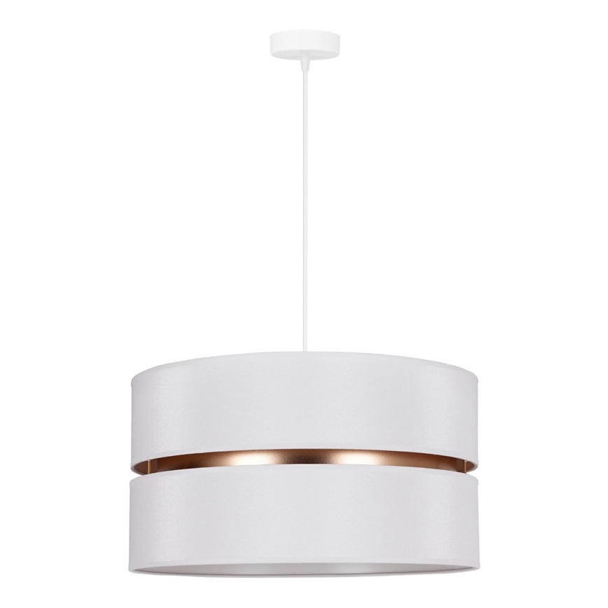 Duolla - Suspension filaire DUO 1xE27/15W/230V d. 40 cm blanc/doré