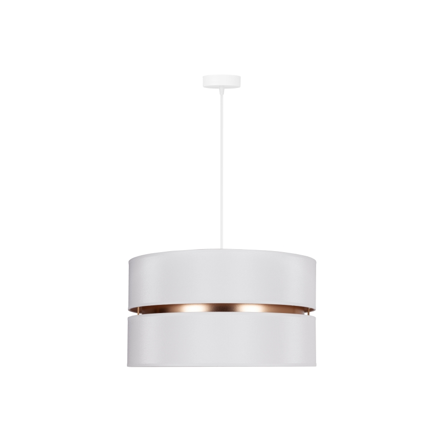 Duolla - Suspension filaire DUO 1xE27/15W/230V d. 40 cm blanc/doré