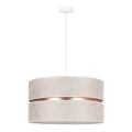 Duolla - Suspension filaire DUO 1xE27/15W/230V d. 40 cm blanc/doré