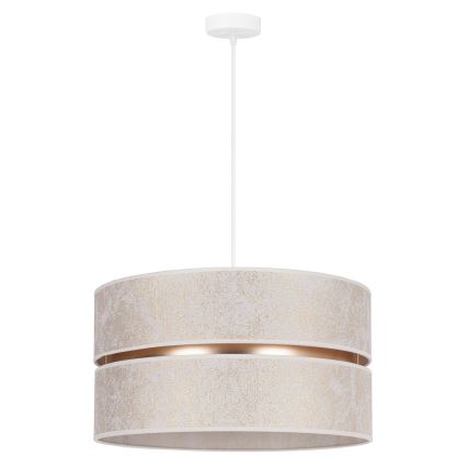Duolla - Suspension filaire DUO 1xE27/15W/230V d. 40 cm blanc/doré