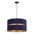 Duolla - Suspension filaire DUO 1xE27/15W/230V d. 40 cm bleu/doré