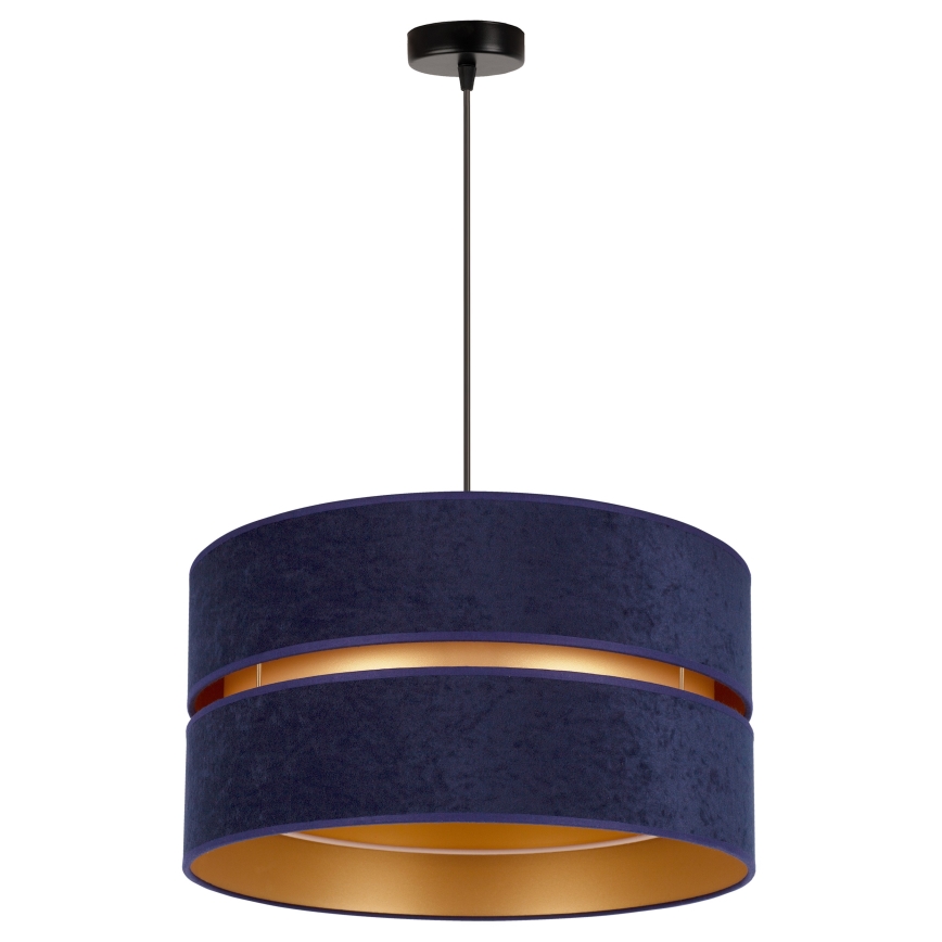 Duolla - Suspension filaire DUO 1xE27/15W/230V d. 40 cm bleu/doré