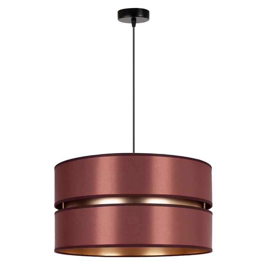 Duolla - Suspension filaire DUO 1xE27/15W/230V d. 40 cm bordeaux/doré