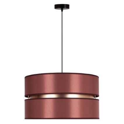 Duolla - Suspension filaire DUO 1xE27/15W/230V d. 40 cm bordeaux/doré