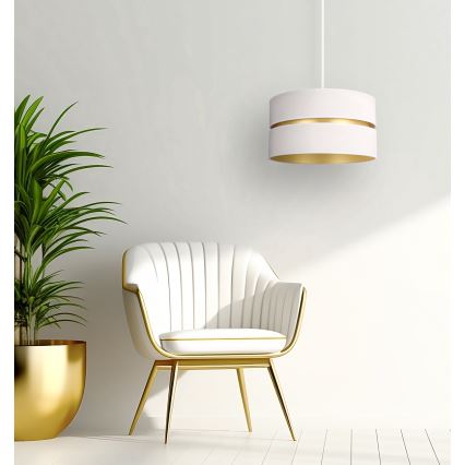 Duolla - Suspension filaire DUO 1xE27/15W/230V d. 40 cm crème/doré