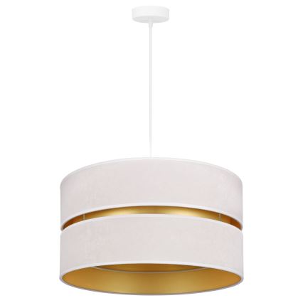 Duolla - Suspension filaire DUO 1xE27/15W/230V d. 40 cm crème/doré