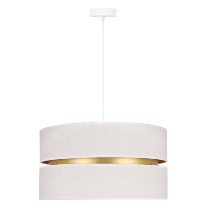 Duolla - Suspension filaire DUO 1xE27/15W/230V d. 40 cm crème/doré