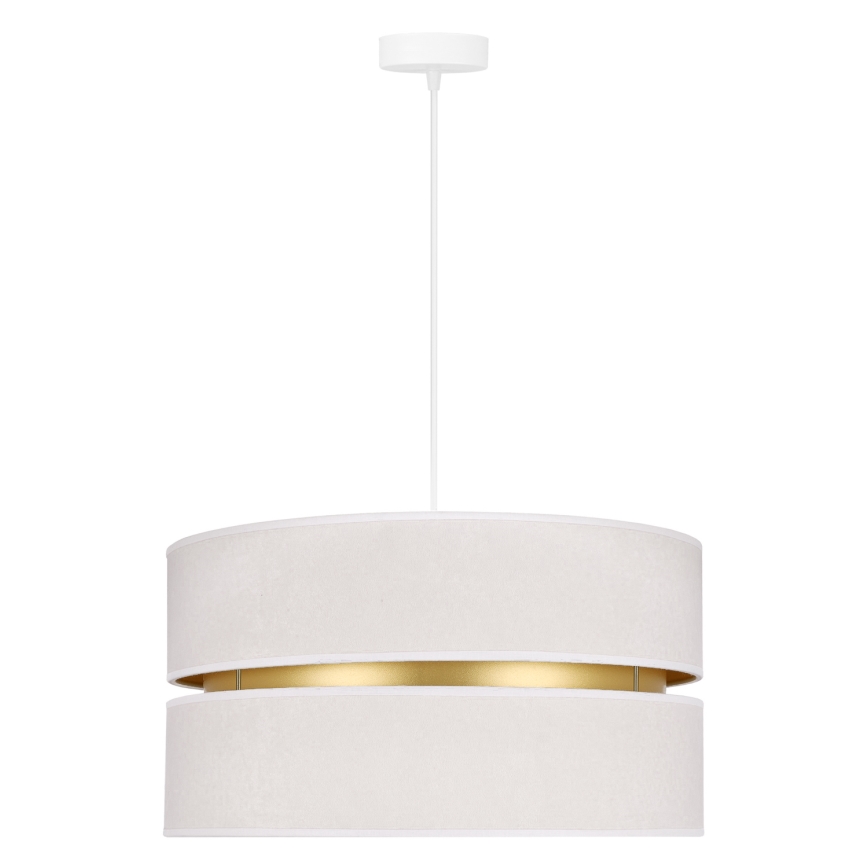 Duolla - Suspension filaire DUO 1xE27/15W/230V d. 40 cm crème/doré