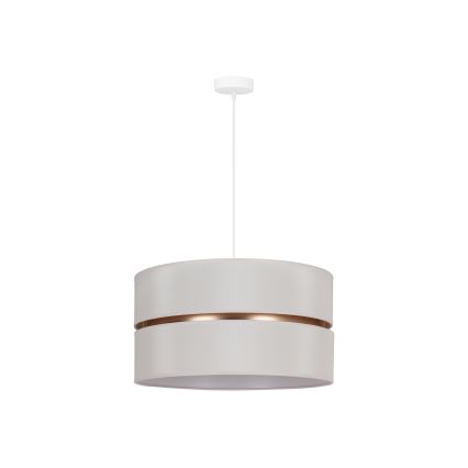 Duolla - Suspension filaire DUO 1xE27/15W/230V d. 40 cm crème/doré