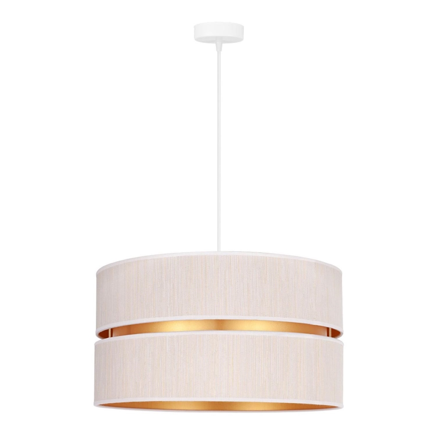 Duolla - Suspension filaire DUO 1xE27/15W/230V d. 40 cm crème/doré