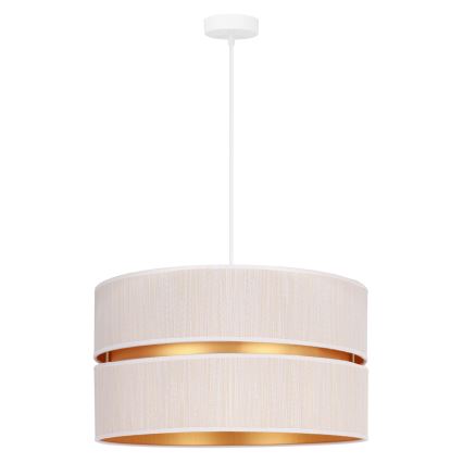 Duolla - Suspension filaire DUO 1xE27/15W/230V d. 40 cm crème/doré