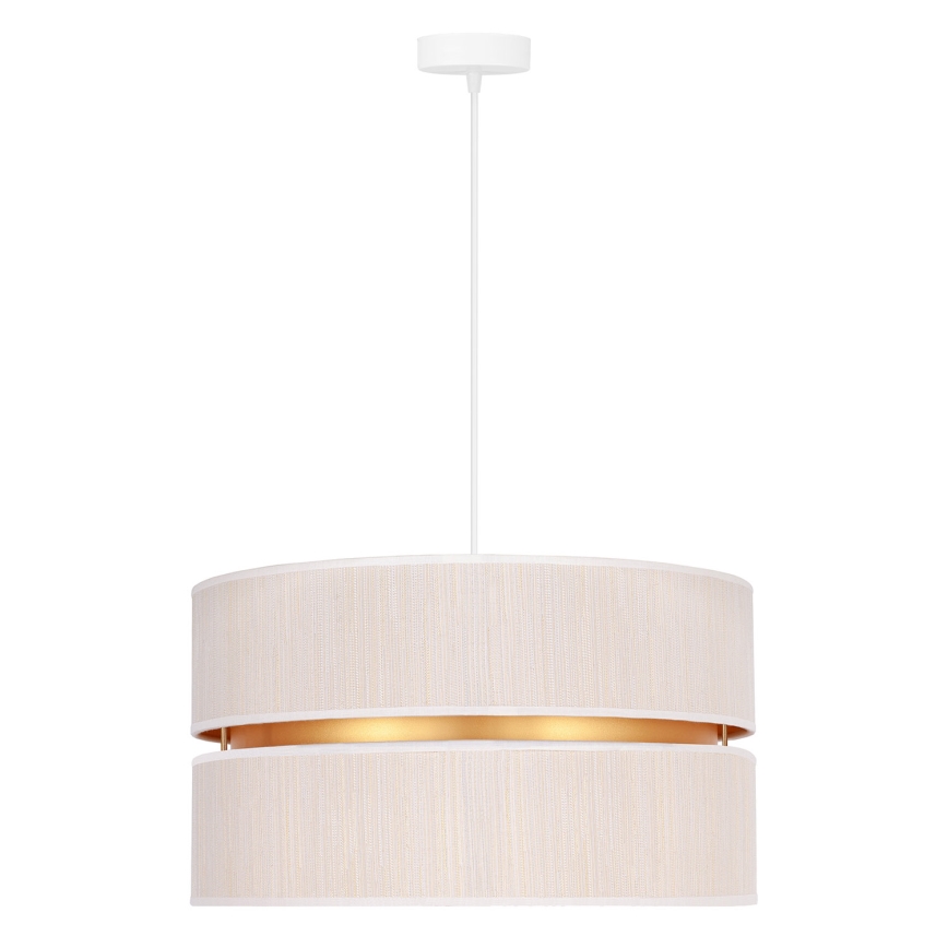 Duolla - Suspension filaire DUO 1xE27/15W/230V d. 40 cm crème/doré