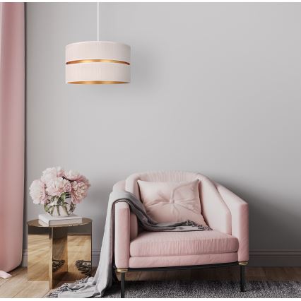 Duolla - Suspension filaire DUO 1xE27/15W/230V d. 40 cm crème/doré