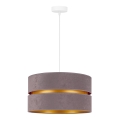 Duolla - Suspension filaire DUO 1xE27/15W/230V d. 40 cm gris