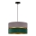 Duolla - Suspension filaire DUO 1xE27/15W/230V d. 40 cm gris/vert/doré