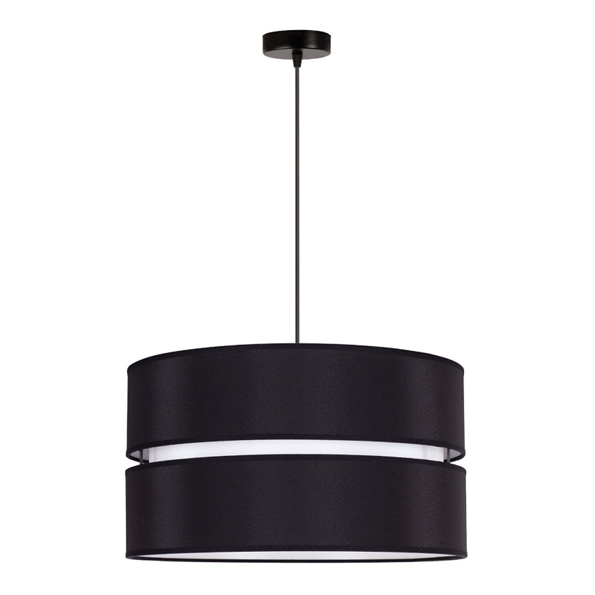 Duolla - Suspension filaire DUO 1xE27/15W/230V d. 40 cm noir/blanc