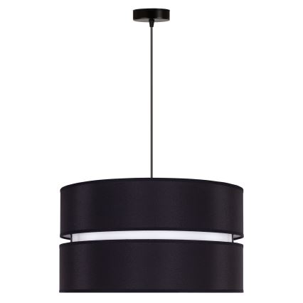 Duolla - Suspension filaire DUO 1xE27/15W/230V d. 40 cm noir/blanc