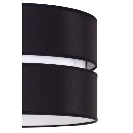 Duolla - Suspension filaire DUO 1xE27/15W/230V d. 40 cm noir/blanc