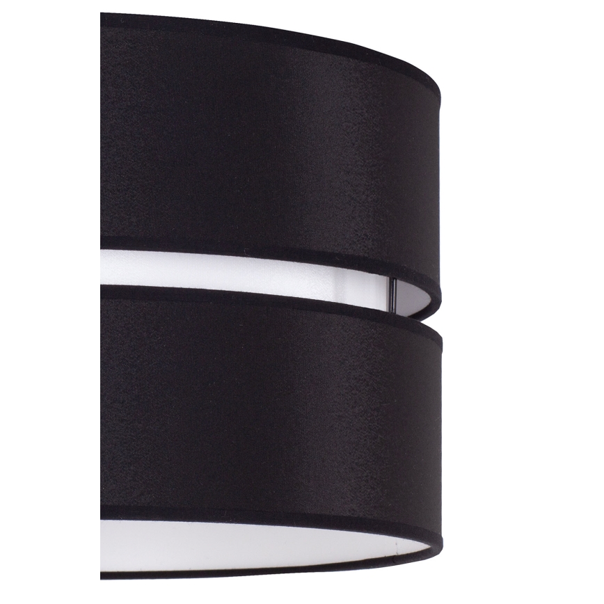 Duolla - Suspension filaire DUO 1xE27/15W/230V d. 40 cm noir/blanc