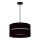 Duolla - Suspension filaire DUO 1xE27/15W/230V d. 40 cm noir/rotin