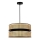 Duolla - Suspension filaire DUO 1xE27/15W/230V d. 40 cm rotin/noir