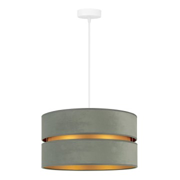 Duolla - Suspension filaire DUO 1xE27/15W/230V d. 40 cm vert clair/doré