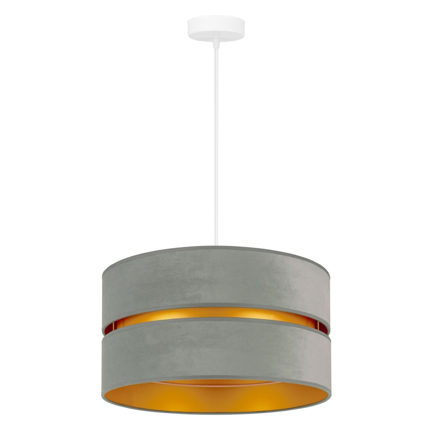 Duolla - Suspension filaire DUO 1xE27/15W/230V d. 40 cm vert clair/doré