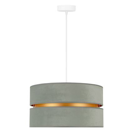 Duolla - Suspension filaire DUO 1xE27/15W/230V d. 40 cm vert clair/doré