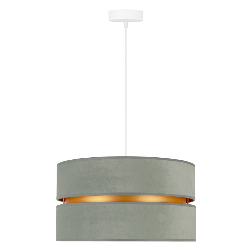 Duolla - Suspension filaire DUO 1xE27/15W/230V d. 40 cm vert clair/doré