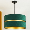 Duolla - Suspension filaire DUO 1xE27/15W/230V d. 40 cm vert/doré